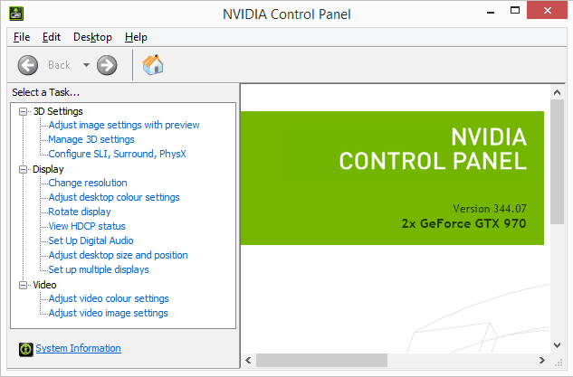install nvidia control panel windows 10